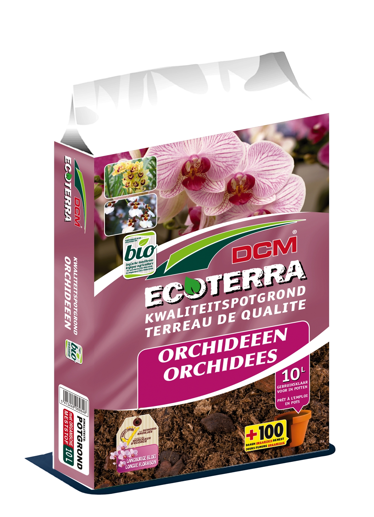 Potgrond orchideeën.